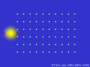 Animated gif file showing the interaction of lattice ions with a Cooper pair